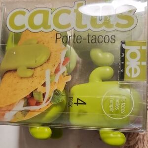BNIP Joie Green Cactus Taco Holders-4 TOTAL TO A BOX